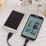 Slim solar portable 2600mah solar power bank charger 109096