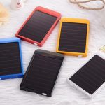 Slim solar portable 2600mah solar power bank charger 114265